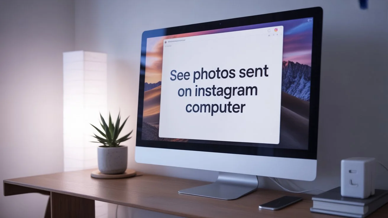 how to see photos sent on instagram computer