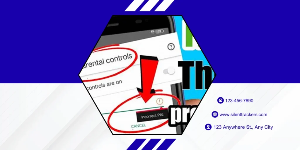 Close-up of smartphone parental controls settings showing incorrect PIN error while demonstrating how to disable parental controls step-by-step.